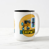 ChipWEBS, WENN SIEHE COFFEE-T-> LIEFERWAGEN-Tasse Zweifarbige Tasse (VorderseiteRechts)