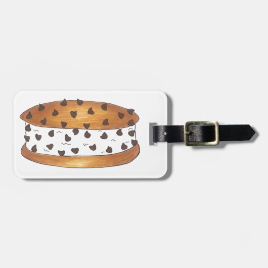 Chipwich Chocolate Chip Cookie Ice Creme Sandwich Gepäckanhänger (Vorderseite horizontal)