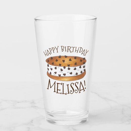 Chipwich Chocolate Chip Cookie Ice Creme Sandwich Glas (Vorderseite)