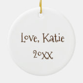 Chipwich Chocolate Chip Cookie Ice Creme Sandwich Keramik Ornament (Hinten)