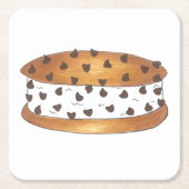 Chipwich Chocolate Chip Cookie Ice Creme Sandwich Rechteckiger Pappuntersetzer (Vorderseite)