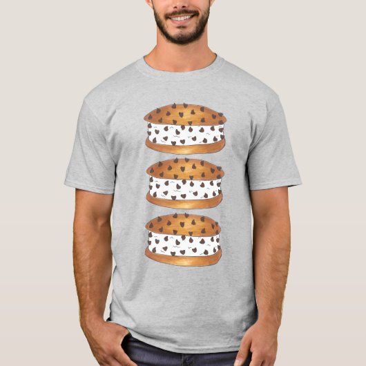 Chipwich Chocolate Chip Cookie Ice Creme Sandwich T-Shirt (Vorderseite)