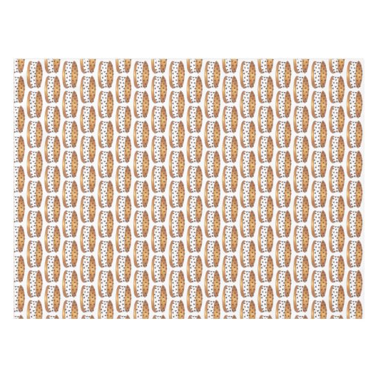 Chipwich Chocolate Chip Cookie Ice Creme Sandwich Tischdecke (Vorderseite (Horizontal))