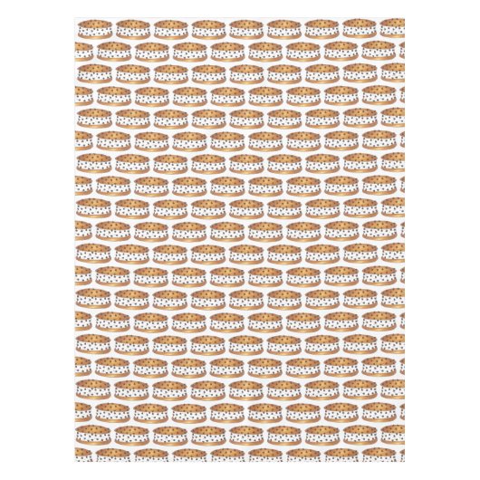 Chipwich Chocolate Chip Cookie Ice Creme Sandwich Tischdecke (Vorderseite)