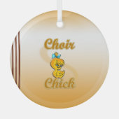 Chir Chick Ornament Aus Glas (Vorderseite)