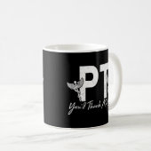 Chir der Physiotherapeutin Rede und Massage Kaffeetasse (VorderseiteRechts)