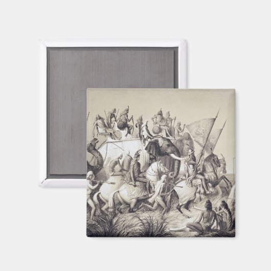 Chir Singh, Maharaja der Sikhs mit dem König Magnet (Vorderseite/Rückseite)