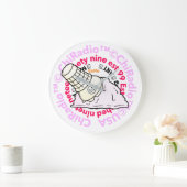 CHIRadio LLC EisCreme-Hut Große Wanduhr (Zuhause)