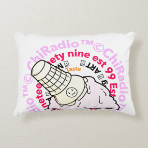 ChiRadio LLC ™ ( Eiscreme-Logo ) Dekokissen
