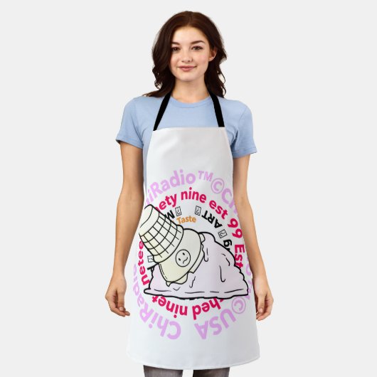 ChiRadio LLC ™ ( Eiscreme-Logo ) Schürze (Getragen)