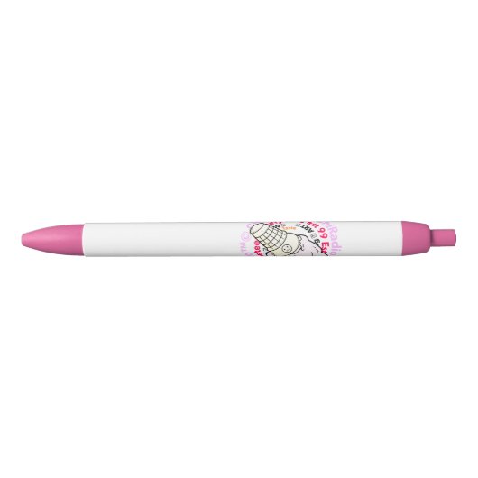 ChiRadio LLC ™ IceCream LOGO Pink PEN Kugelschreiber (Vorderseite)
