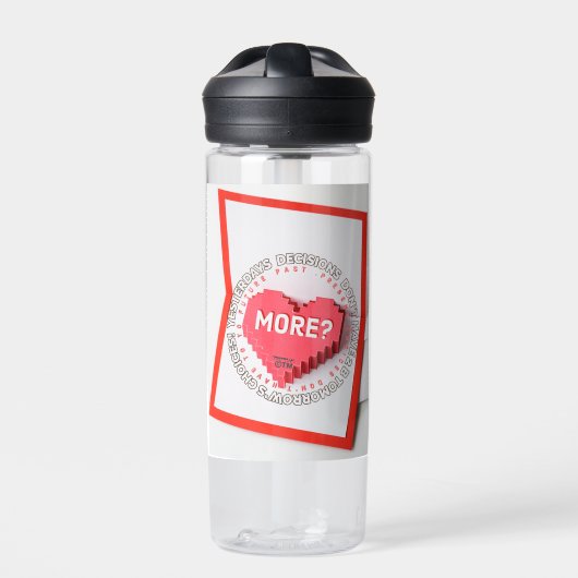 ChiRadioLLC™ Inspirational Message WaterBottle Trinkflasche (Vorderseite)