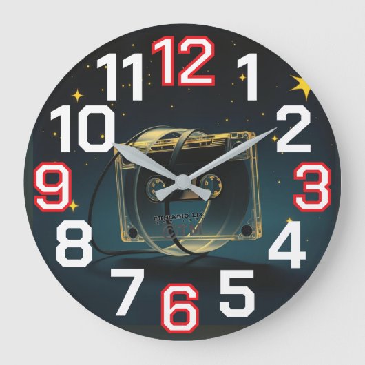 ChiRadioLLC™ Uhr entworfen von www.djelove.com (Vorderseite)
