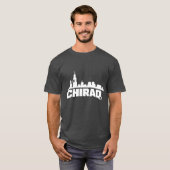 CHIRAQ Skyline – Bedrucktes Urban-T-Shirt mit Dist T-Shirt (Vorne ganz)