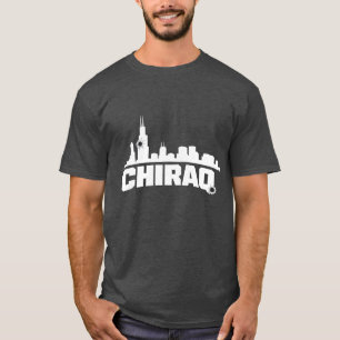 CHIRAQ Skyline – Bedrucktes Urban-T-Shirt mit Dist T-Shirt