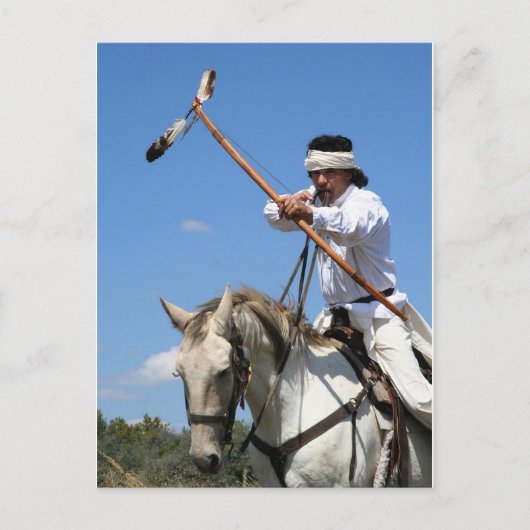 Chiricahua Apache Brave Postkarte (Vorderseite)