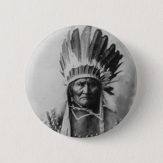 Chiricahua Apache Geronimo Goyathlay Goyahkla Button (Vorderseite)
