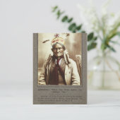 Chiricahua Apache Indian Leader Geronimo Portrait Postkarte (Stehend Vorderseite)