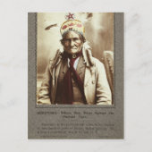 Chiricahua Apache Indian Leader Geronimo Portrait Postkarte (Vorderseite)