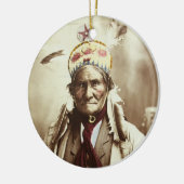 Chiricahua Apache indisches Führer Geronimo Keramik Ornament (Links)