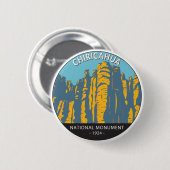 Chiricahua National Monument Hoodoos Arizona Button (Vorne & Hinten)