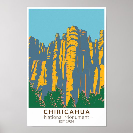 Chiricahua National Monument Hoodoos Arizona Poster (Vorne)