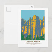 Chiricahua National Monument Hoodoos Arizona Postkarte (Vorne/Hinten)