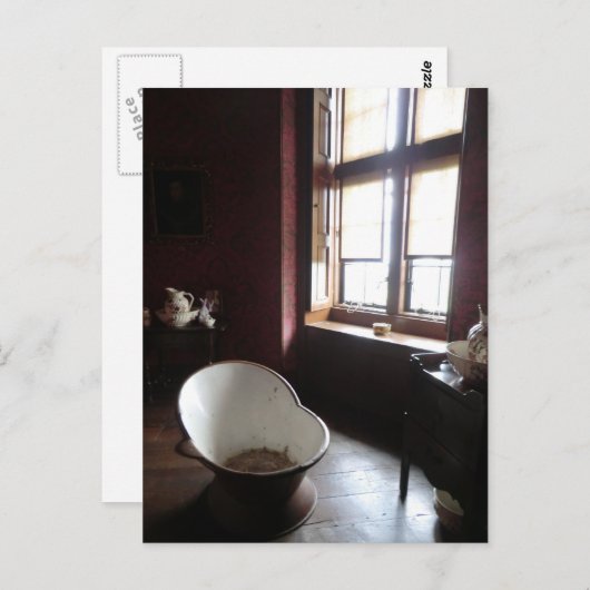 Chirk Castle Bathroom Postkarte (Vorne/Hinten)