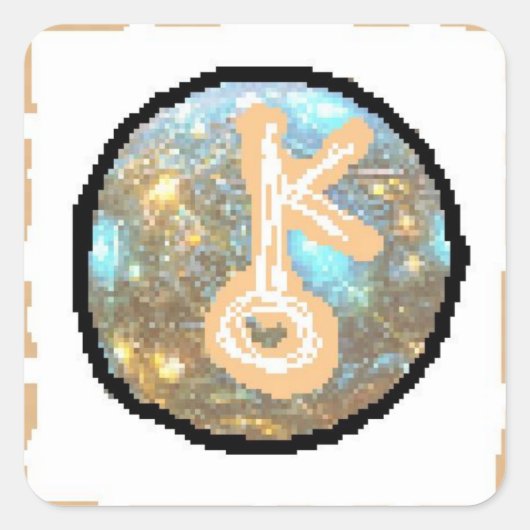 Chiron Day Quadratischer Aufkleber (Vorderseite)