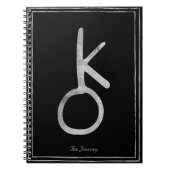 Chiron Hammersilber stilisierte Sonnensysteme Notizblock (Vorderseite)