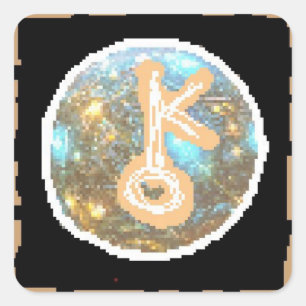 Chiron Night Quadratischer Aufkleber