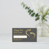 Chiropodist Podiatrist - Ernennung von Pediküren Visitenkarte (Stehend Vorderseite)