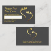 Chiropodist Podiatrist - Ernennung von Pediküren Visitenkarte (Vorne/Hinten)