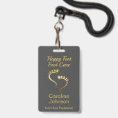 Chiropodist Podiatrist Fußpflege Ausweis (Front with Lanyard)