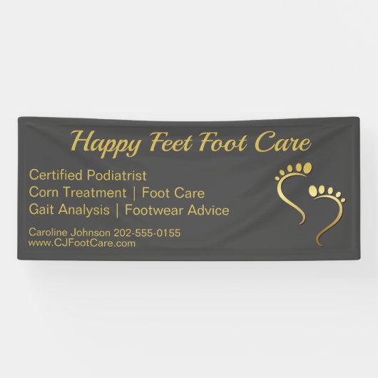 Chiropodist Podiatrist Fußpflege Banner (Horizontal)