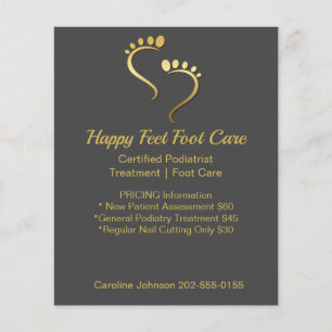 Chiropodist Podiatrist Fußpflege Flyer