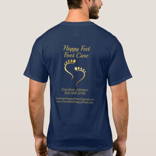 Chiropodist Podiatrist Fußpflege T-Shirt (Rückseite)