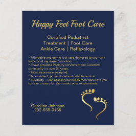 Chiropodist Podiatrist Werbeaktion Blue Business Flyer