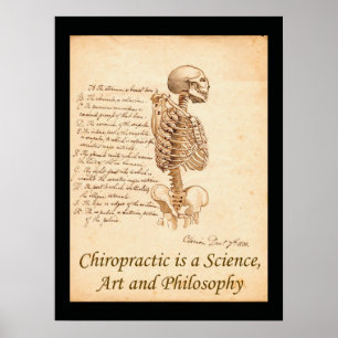 Chiropracic Art Quote Poster
