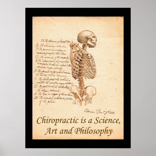Chiropracic Art Quote Poster (Vorne)