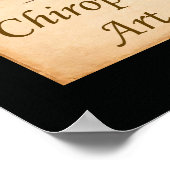 Chiropracic Art Quote Poster (Ecke)