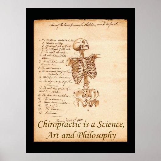 Chiropracic Art Quote Poster (Vorne)