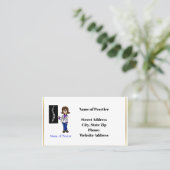 Chiropracter-Visitenkarten für Frauen Visitenkarte (Stehend Vorderseite)