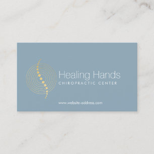 Chiropractic Abstrakt Gold Circles-Logo Visitenkarte