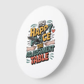 Chiropractic Adjustment Bliss for Back Pain Relief Große Wanduhr (Winkel)