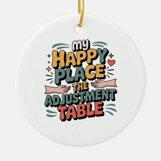 Chiropractic Adjustment Bliss for Back Pain Relief Keramik Ornament (Vorne)