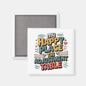 Chiropractic Adjustment Bliss for Back Pain Relief Magnet (Vorderseite/Rückseite)