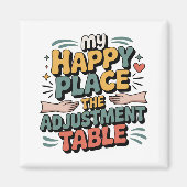 Chiropractic Adjustment Bliss for Back Pain Relief Magnet (Vorne)