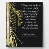 Chiropractic Adjustment Quote Easel Fotoplatte (Vorderseite)