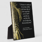 Chiropractic Adjustment Quote Easel Fotoplatte (Seite)